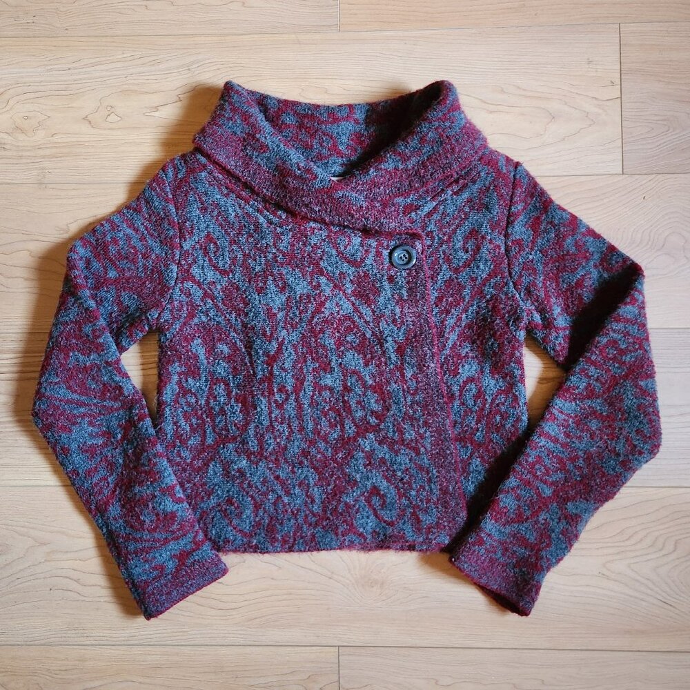 Elegant Retro Boat-Neck Wrap Sweater